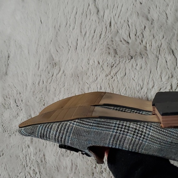 Houndstooth pattern tassels loafers - size 8.5 - Picture 13 of 16